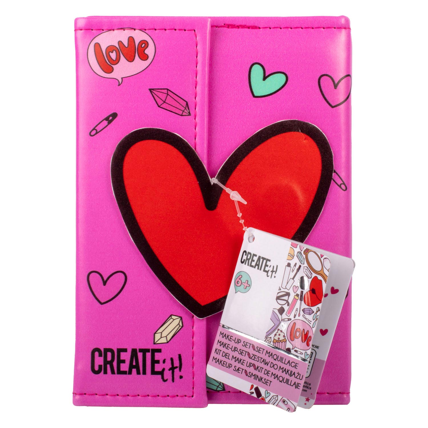 create it! makeup book magnet closure