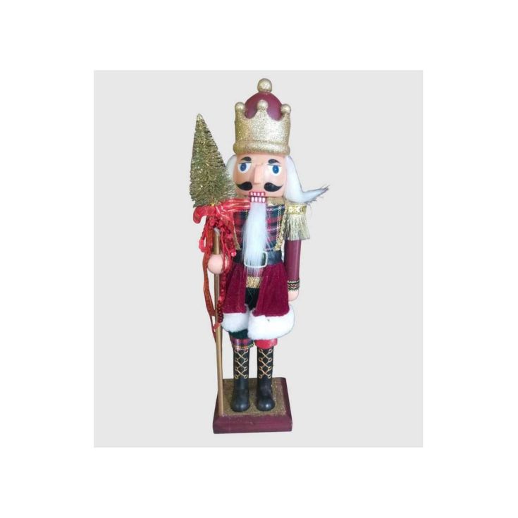 figura navideña de cascanueces 38cm