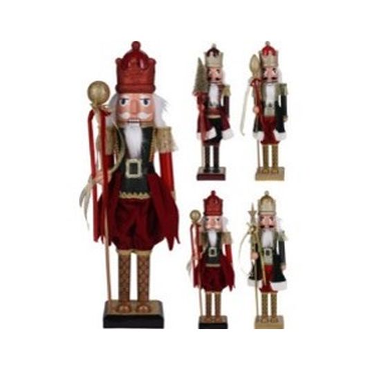 figura navideña de cascanueces 38cm