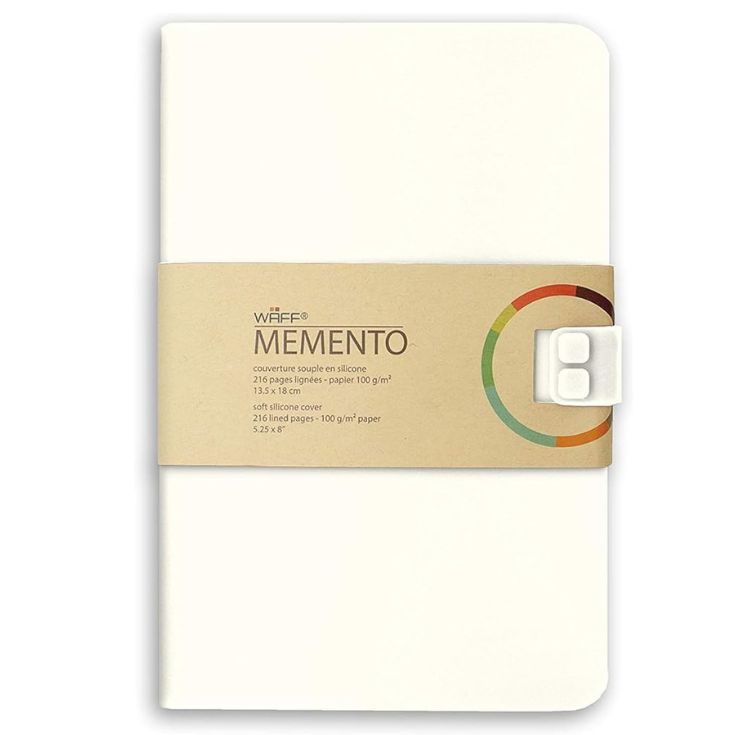 libreta waff lisa mediana blanco