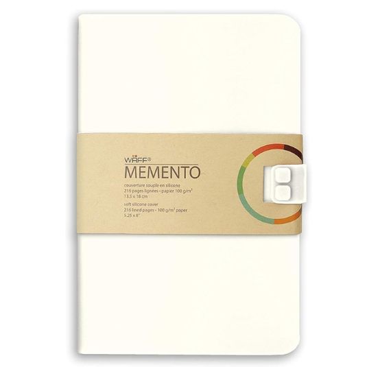 libreta waff lisa mediana blanco