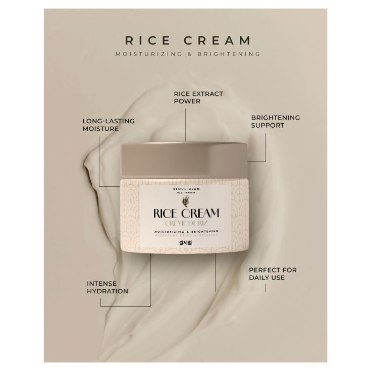 seoul glam arroz crema hidratante 50ml