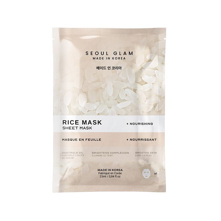 seoul glam arroz sheet mascarilla facial arroz