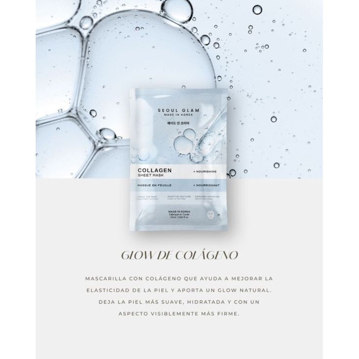 seoul glam collagen sheet mascarilla facial