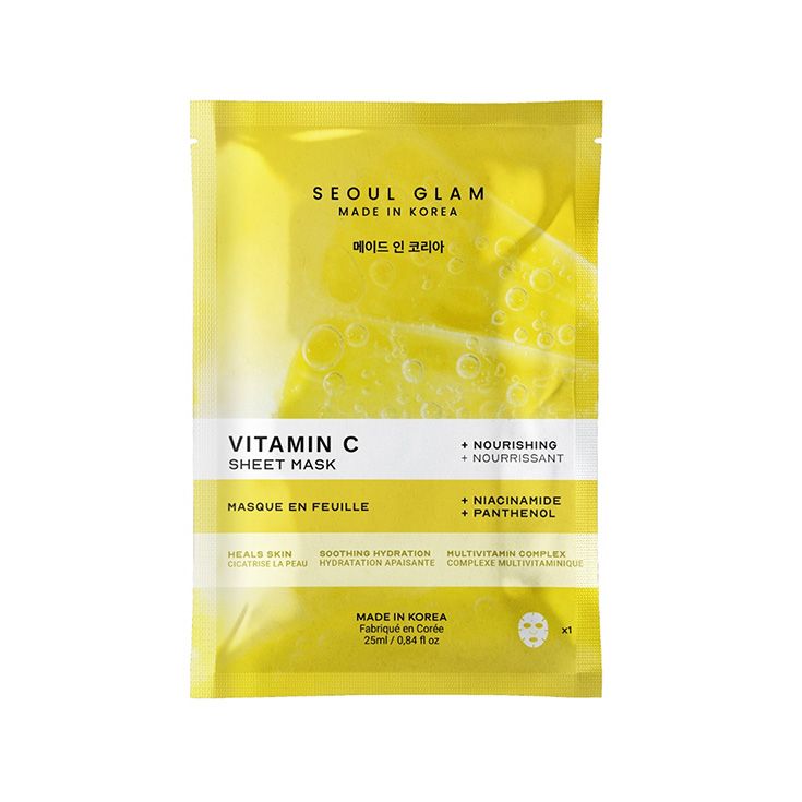 seoul glam vitamin c sheet mascarilla facial