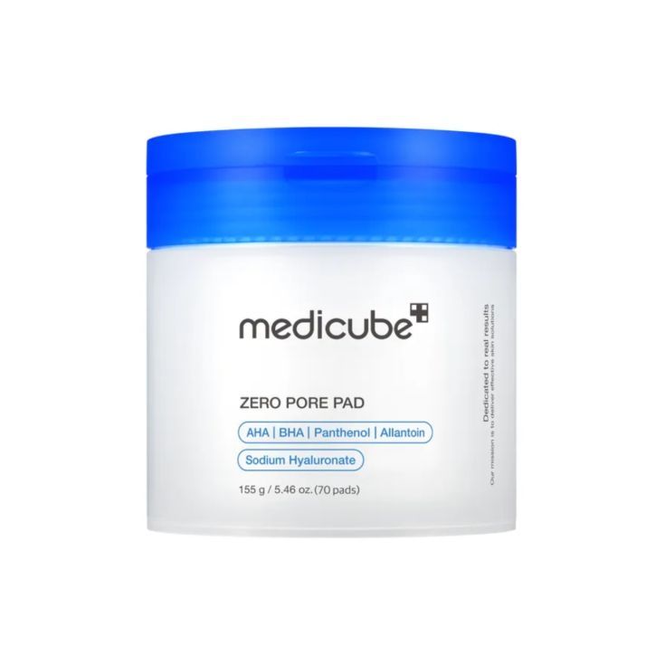 medicube zero pore parches exfoliantes con aha+bha cosmetica coreana 70 u