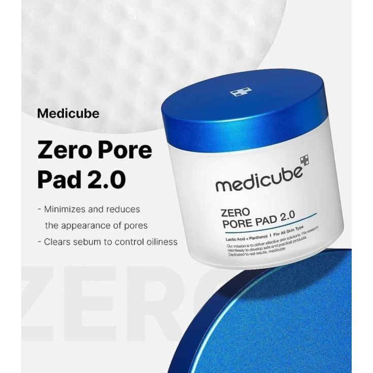 medicube zero pore parches exfoliantes con aha+bha cosmetica coreana 70 u
