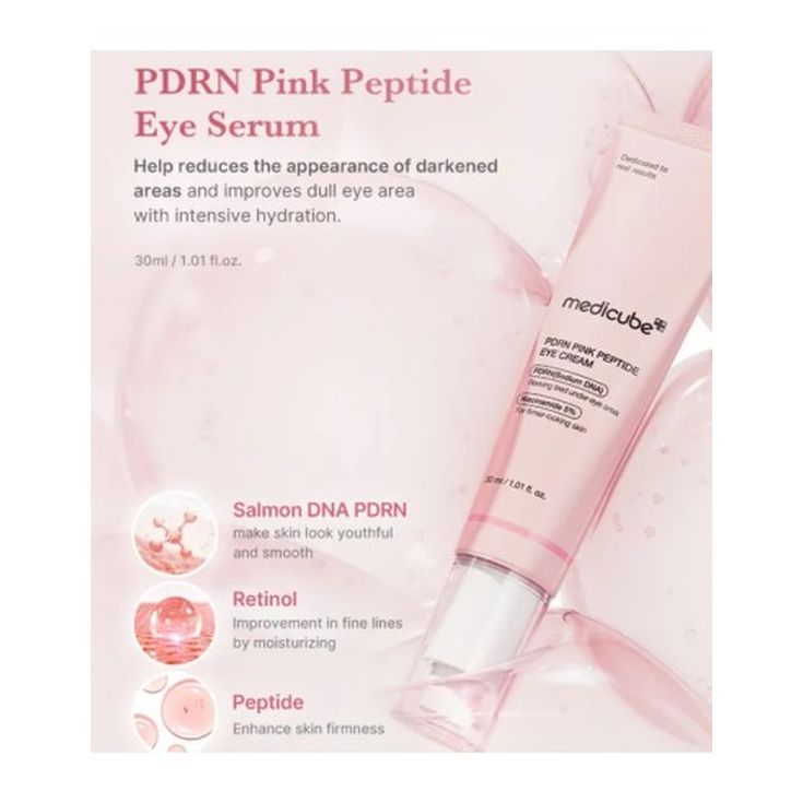 medicube pdrn pink peptide serum contorno de ojos 30ml