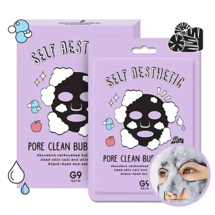 g9 skin self aesthetic pore clean bubble mascarilla cosmetica coreana