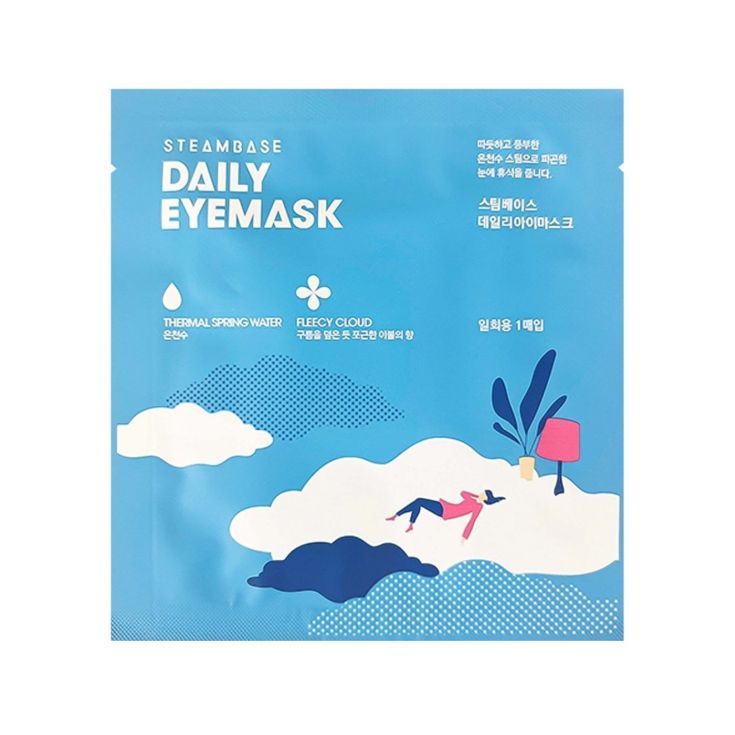 steambase daily fleecy cloud mascarilla de ojos cosmetica coreana