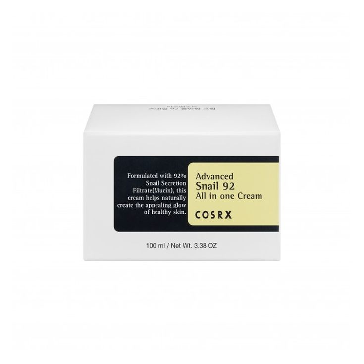 corsx advanced snail 92 crema hidratante cosmetica coreana 100ml 