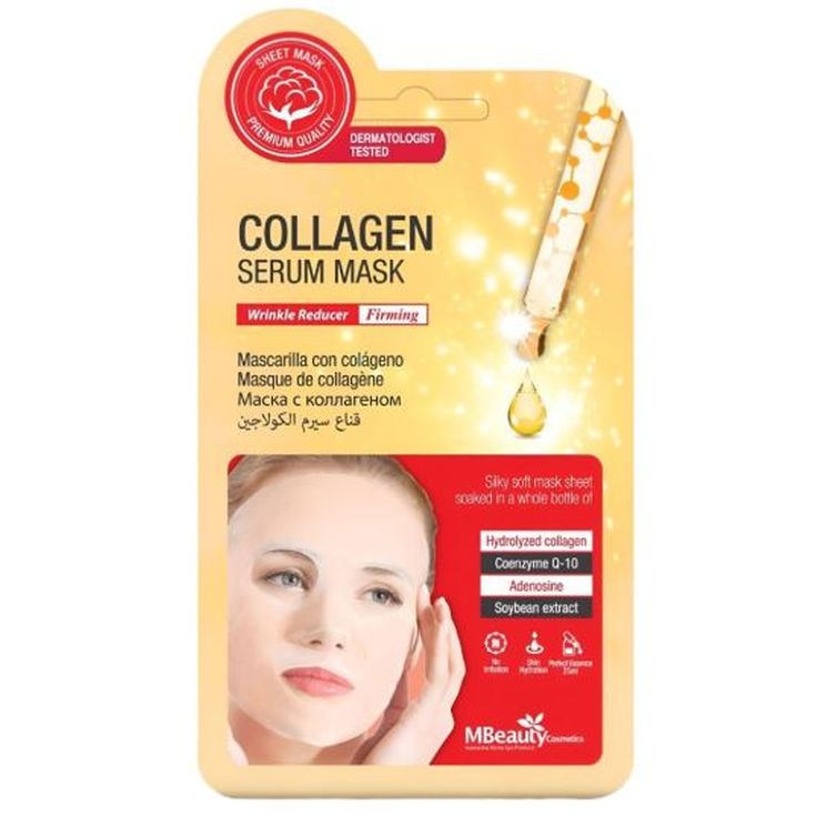mbeauty mascarilla serum antiarrugas colageno