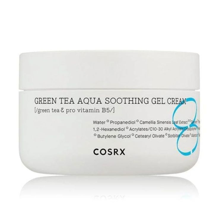 corsx hydrium green tea aqua crema gel calmante cosmetica coreana 50ml