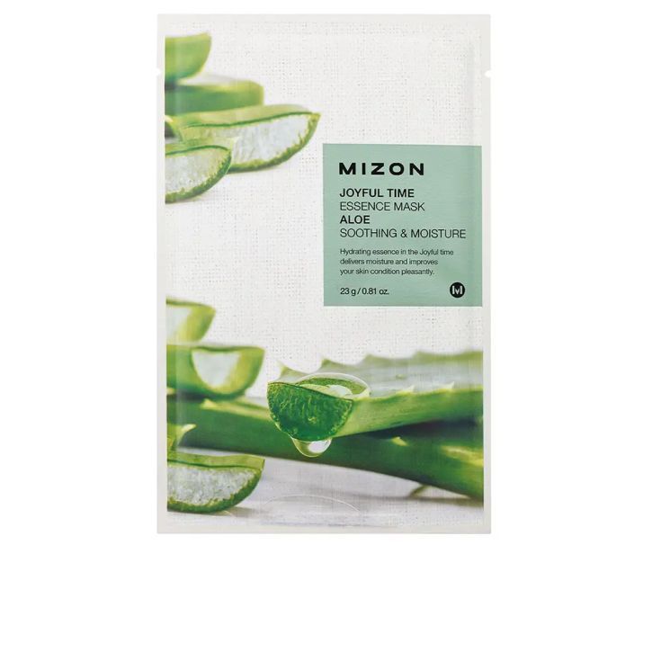 mizon joyful time essence aloe mascarilla facial cosmetica coreana 