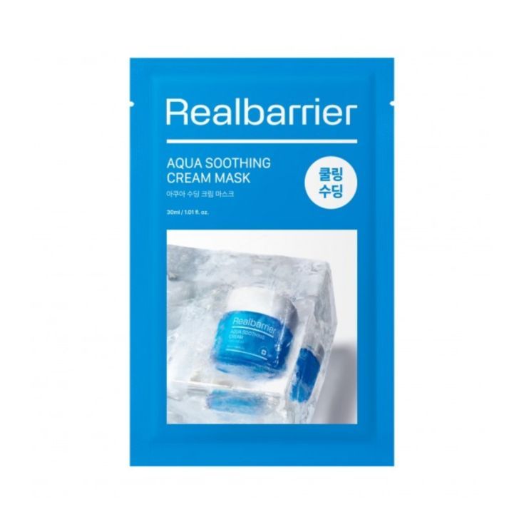 real barrier aqua soothing cream mascarilla facial cosmetica coreana