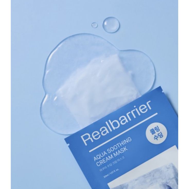 real barrier aqua soothing cream mascarilla facial cosmetica coreana