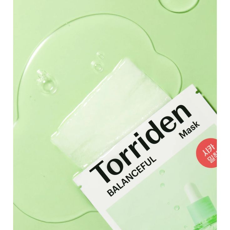 torriden balanceful mascarilla facial con extracto de centella cosmetica coreana