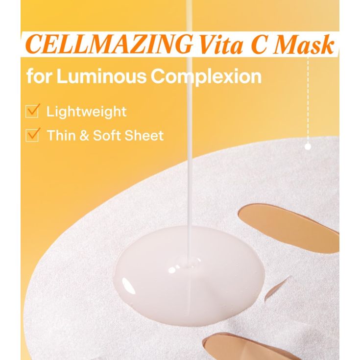 torriden cellmazing mascarilla facial vitamina c cosmetica coreana