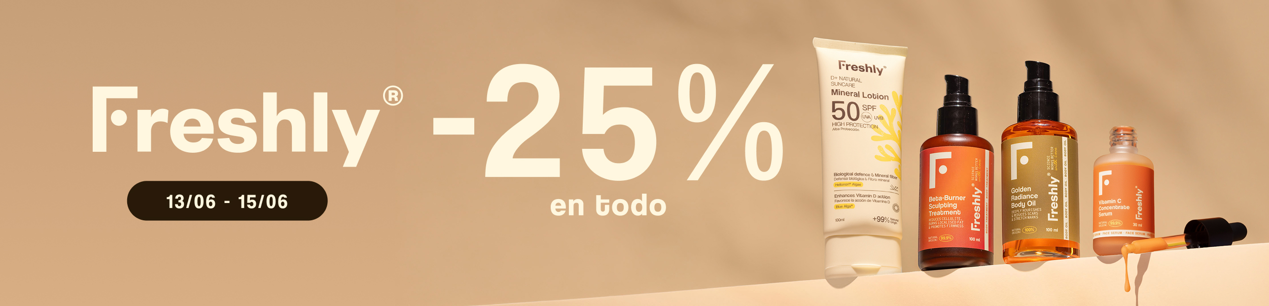 Flash promo descuento Freshly