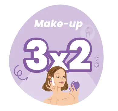 3x2 en maquillaje
