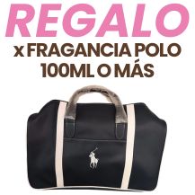 REGALO BOLSA DE VIAJE POR LA COMPRA DE UNA FRAGANCIA POLO HOMBRE 100ML O MÁS