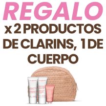 REGALO NECESER CON MINI TALLAS CON LA COMPRA DE 2 PRODUCTOS DE CLARINS, SIENDO 1 DE CUERPO