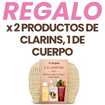 REGALO NECESER CON LA COMPRA DE 2 PRODUCTOS DE CLARINS, SIENDO 1 DE CUERPO