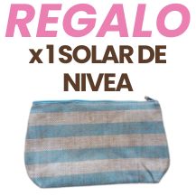 POR LA COMPRA DE 1 SOLAR DE NIVEA SUN, NECESER DE REGALO